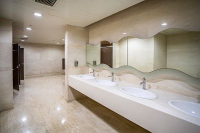Completed Bathroom with Modern Fixtures